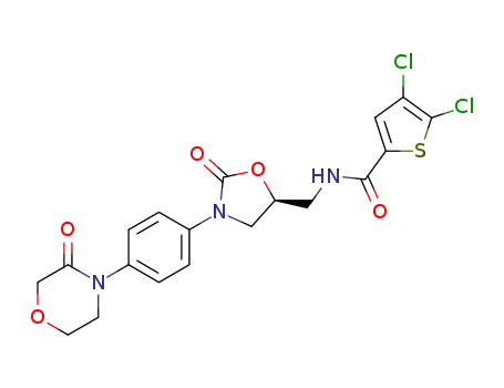 (S)-4,5-dichloro-N-[[2-oxo-3-[4-(3-oxo-4-morpholinyl)phenyl]-1,3-oxazolidin-5-yl]methyl]-2-thiophenecarboxamide