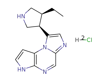 8-((3R,4S)-4-ethylpyrrolidin-3-yl)-3H-imidazo[1,2-a]pyrrolo[2,3-e]pyrazine bishydrochloride