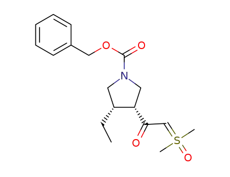dimethylsulfoxonium 2-((3R,4S)-1-benzyloxycarbonyl-4-ethylpyrrolidin-3-yl)-2-oxo-ethylide