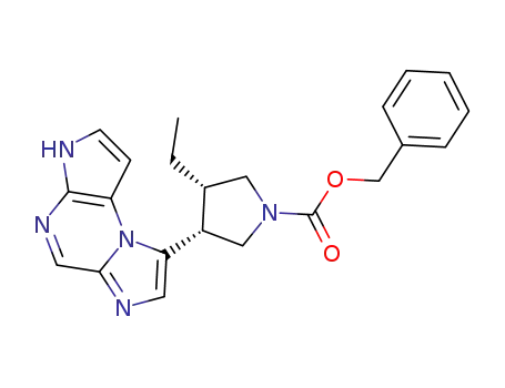(3S,4R)-benzyl-3-ethyl-4-(3H-imidazo[1,2-a]pyrrolo[2,3-e]pyrazin-8-yl)pyrrolidine-1-carboxylate