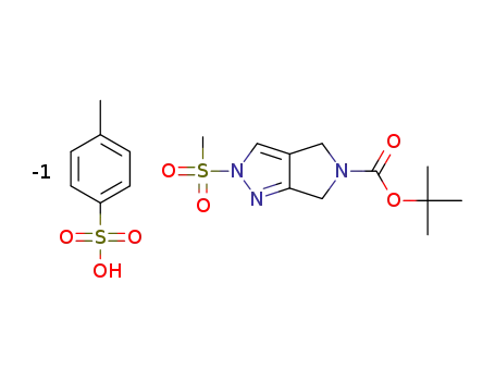 tert-butyl 2-(methylsulfonyl)-2,6-dihydropyrrolo[3,4-c]pyrazole-5-(4H)-carboxylate p-toluenesulfonate salt