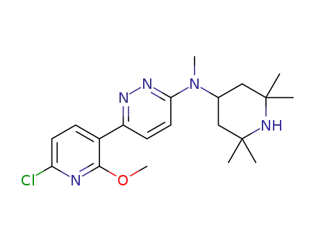 6-(6-chloro-2-methoxypyridin-3-yl)-N-methyl-N-(2,2,6,6-tetramethylpiperidin-4-yl)pyridazin-3-amine