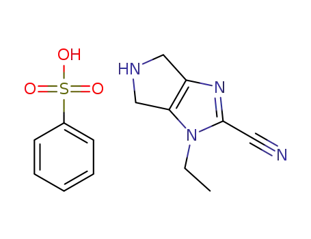 1-ethyl-1,4,5,6-tetrahydropyrrolo[3,4-d]imidazole-2-carbonitrile benzenesulfonate