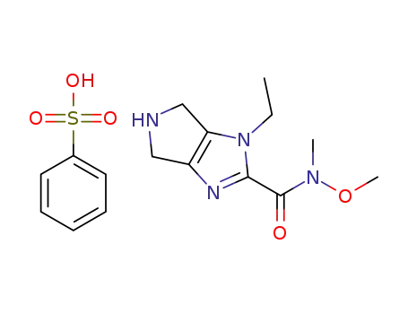 1-ethyl-N-methoxy-N-methyl-1,4,5,6-tetrahydropyrrolo[3,4-d]imidazole-2-carboxamide benzenesulfonate