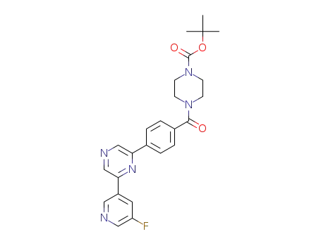 tert-butyl 4-(4-(6-(5-fluoropyridin-3-yl)pyrazin-2-yl)benzoyl)piperazine-1-carboxylate