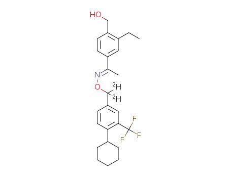 [4-[(1E)-1-([[4-cyclohexyl-3-(trifluoromethyl)phenyl](2H2)methoxy]imino)ethyl]-2-ethylphenyl]methanol
