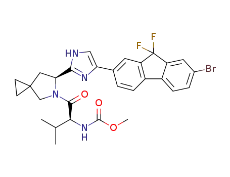 methyl (1-(6-(4-(7-bromo-9,9-difluoro-9H-fluoren-2-yl)-1H-imidazol-2-yl)-5-azaspiro[2.4]heptan-5-yl)-3-methyl-1-oxobutan-2-yl)carbamate