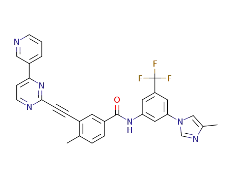 4-methyl-N-(3-(4-methyl-1H-imidazol-1-yl)-5-(trifluoromethyl)phenyl)-3-((4-(pyridin-3-yl)pyrimidin-2-yl)ethynyl)benzamide
