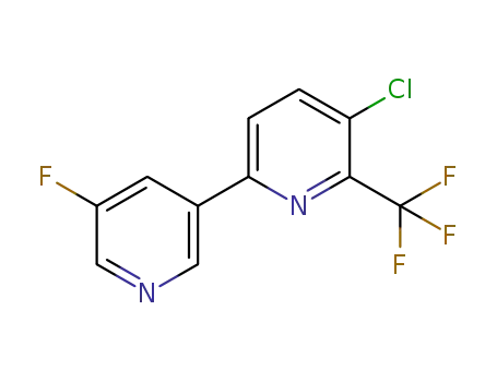 3-chloro-6-(5-fluoro-3-pyridyl)-2-(trifluoromethyl)pyridine