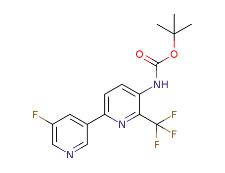 tert-butyl N-[6-(5-fluoro-3-pyridyl)-2-(trifluoromethyl)-3-pyridyl]carbamate
