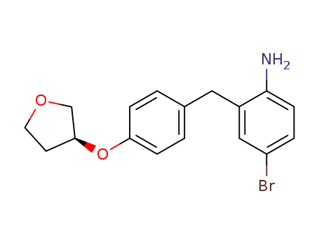 (S)-3-(4-(5-bromo-2-aminobenzyl)phenoxy)tetrahydrofuran