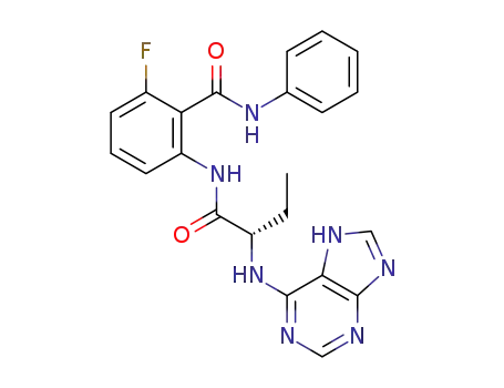 2-{[(2S)-2-amino(7H-purin)butanoyl]amino}-6-fluoro-N-phenylbenzamide