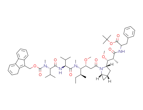 (S)-tert-butyl 2-((2R,3R)-3-((1S,3S,5S)-2-((5S,8S,11S,12R)-11-((S)-sec-butyl)-1-(1H-fluoren-9-yl)-5,8-diisopropyl-12-methoxy-4,10-dimethyl-3,6,9-trioxo-2-oxa-4,7,10-triazatetradecan-14-yl)-2-azabicyclo[3.1.0]hexan-3-yl)-3-methoxy-2-methylpropanamido)-3-phenylpropanoate