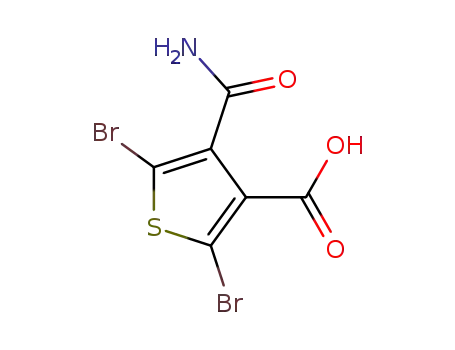 2,5-dibromo-4-carbamoylthiophene-3-carboxylic acid