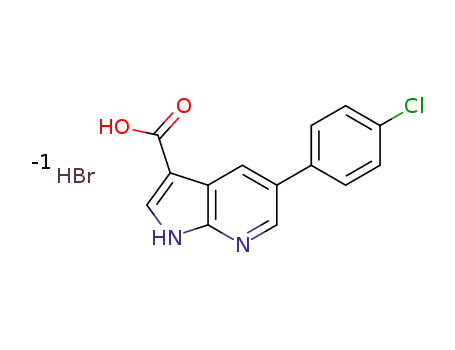 5-(4-chlorophenyl)-1H-pyrrolo[2,3-b]pyridine-3-carboxylic acid hydrobromide