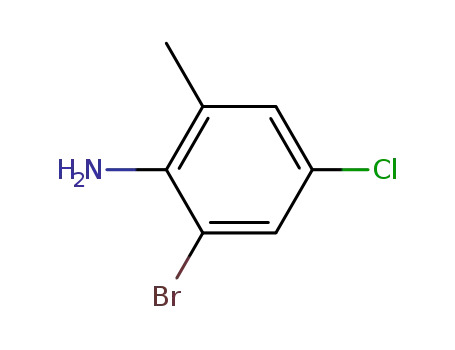 Molecular Structure of 146948-68-7 (2-BROMO-4-CHLORO-6-METHYLANILINE)