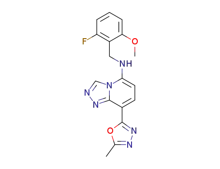 N-(2-fluoro-6-methoxybenzyl)-8-(5-methyl-1,3,4-oxadiazol-2-yl)-[1,2,4]triazolo[4,3-a]pyridin-5-amine