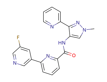 5'-fluoro-N-(1-methyl-3-(pyridin-2-yl)-1H-pyrazol-4-yl)-[2,3'-bipyridine]-6-carboxamide