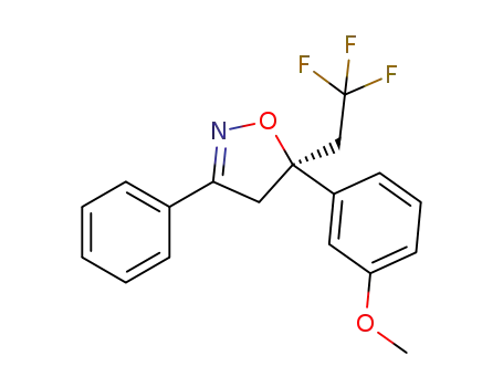 (S)-5-(3-methoxyphenyl)-3-phenyl-5-(2,2,2-trifluoroethyl)-4,5-dihydroisoxazole
