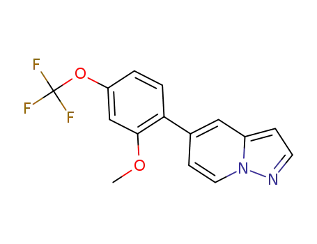5-[2-methoxy-4-(trifluoromethoxy)phenyl]pyrazolo[1,5-a]pyridine