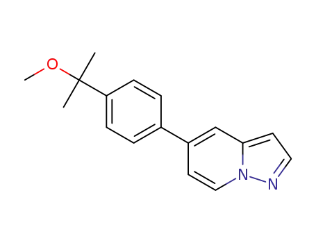 5-[4-(1-methoxy-1-methyl-ethyl)phenyl]pyrazolo[1,5-a]pyridine