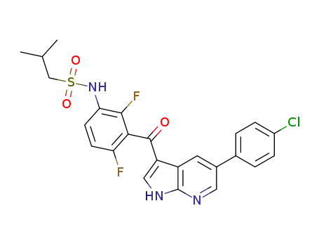 N-(3-(5-(4-chlorophenyl)-1H-pyrrolo[2,3-b]pyridine-3-carbonyl)-2,4-difluorophenyl)-2-methylpropane-1-sulfonamide