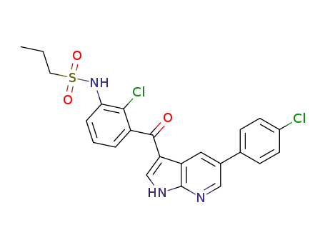 N-(2-chloro-3-(5-(4-chlorophenyl)-1H-pyrrolo[2,3-b]pyridine-3-carbonyl)phenyl)propane-1-sulfonamide