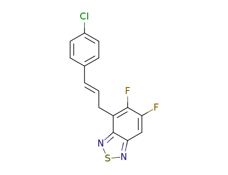 (E)-4-(3-(4-chlorophenyl)allyl)-5,6-difluorobenzo[c][1,2,5]thiadiazole