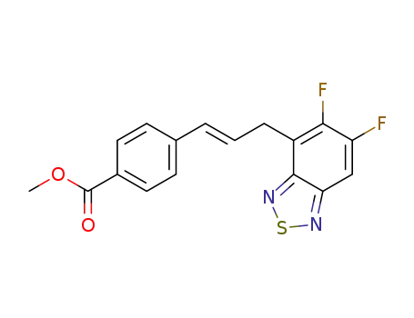 methyl (E)-4-(3-(5,6-difluorobenzo[c][1,2,5]thiadiazol-4-yl)prop-1-en-1-yl)benzoate