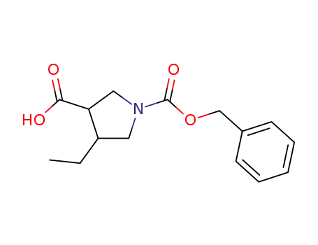 1-((benzyloxy)carbonyl)-4-ethylpyrrolidine-3-carboxylic acid