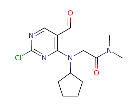 2-((2-chloro-5-formylpyrimidin-4-yl)(cyclopentylamino))-N,N-dimethylacetamide