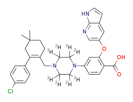 4-[4-{[2-(4-chlorophenyl)-4,4-dimethylcyclohex-1-en-1-yl]methyl}(2H8)piperazin-1-yl]-2-(1H-pyrrolo[2,3-b]pyridin-5-yloxy)benzoic acid