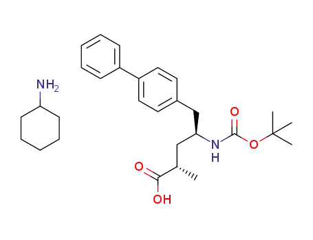 (2S,4S)-5-biphenyl-4-yl-(4-tert-butoxycarbonylamino)-2-methylpentanoic acid cyclohexylamine salt