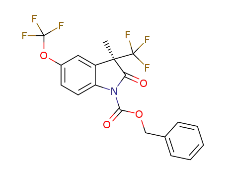 benzyl (R)-3-methyl-2-oxo-5-(trifluoromethoxy)-3-(trifluoromethyl)indoline-1-carboxylate