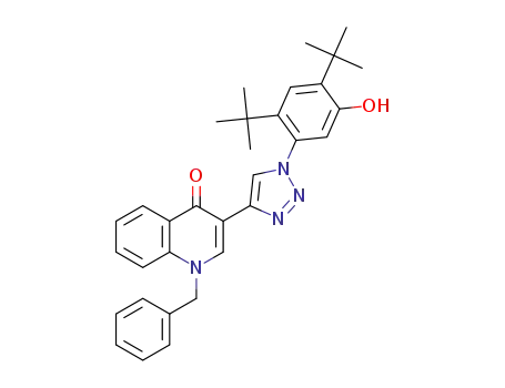 1-benzyl-3-(1-(2,4-di-tert-butyl-5-hydroxyphenyl)-1H-1,2,3-triazol-4-yl)quinolin-4(1H)-one