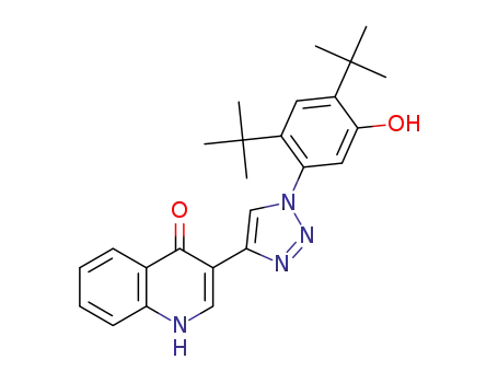 3-(1-(2,4-di-tert-butyl-5-hydroxyphenyl)-1H-1,2,3-triazol-4-yl)quinolin-4(1H)-one