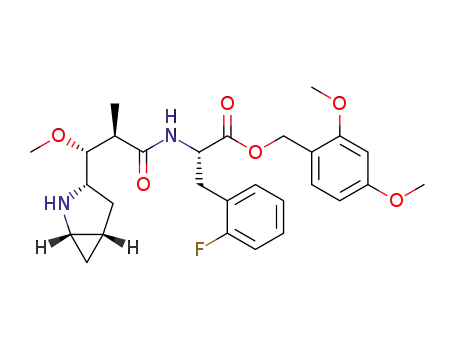 (S)-2,4-dimethoxybenzyl 2-((2R,3R)-3-((1S,3S,5S)-2-azabicyclo[3.1.0]hexan-3-yl)-3-methoxy-2-methylpropanamido)-3-(2-fluorophenyl)propanoate