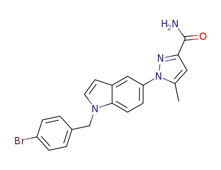 1-(1-(4-bromobenzyl)-1H-indol-5-yl)-5-methyl-1H-pyrazole-3-carboxamide