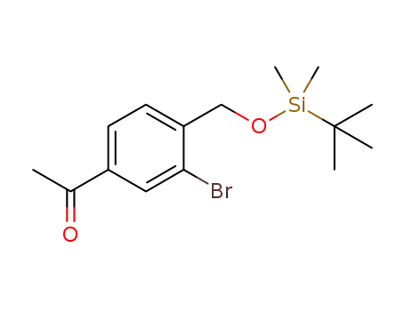 1-(3-bromo-4-(((tert-butyldimethylsilyl)oxy)methyl)phenyl)ethan-1-one