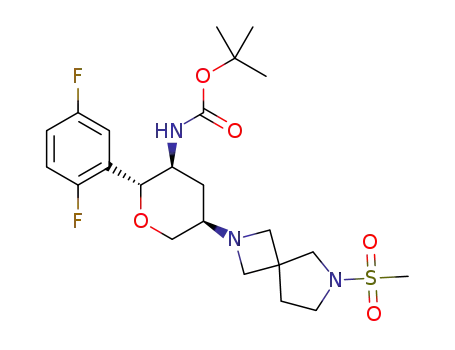 N-[(2R,3S,5R)-2-(2,5-difluorophenyl)-5-(7-methanesulfonyl-2,7-diazaspiro[3.4]octane-2-yl)tetrahydropyran-3-yl]carbamic acid tert-butyl ester