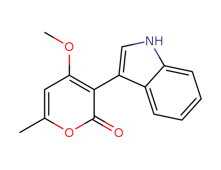 3-(1H-indol-3-yl)-4-methoxy-6-methyl-2H-pyran-2-one