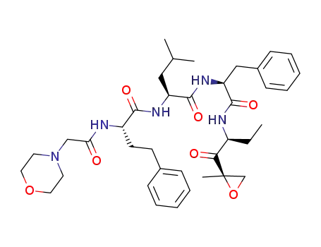 (S)-4-methyl-N-((S)-1-(((S)-1-((R)-2-methyloxiran-2-yl)-1-oxobutan-2-yl) amino)-1-oxo-3-phenylpropan-2-yl)-2-((S)-2-(2-morpholinoacetamido)-4-phenyl butanamido)pentanamide