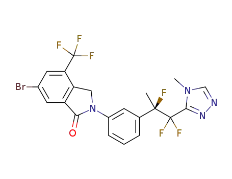 (R)-6-bromo-2-(3-(1,1,2-trifluoro-1-(4-methyl-4H-1,2,4-triazol-3-yl)propan-2-yl)phenyl)-4-(trifluoromethyl)isoindolin-1-one
