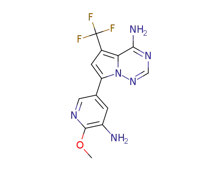 7-(5-amino-6-methoxypyridin-3-yl)-5-(trifluoromethyl)pyrrolo[2,1-f][1,2,4]triazin-4-amine