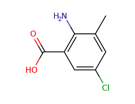 2-Amino-5-chloro-3-methylbenzoic acid                                                                                                                                                                   (20776-67-4)