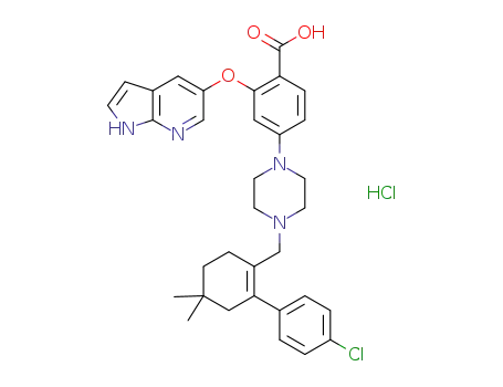 2-((1H-pyrrolo[2,3-b]pyridin-5-yl)oxy)-4-(4-((4’-chloro-5,5-dimethyl-3,4,5,6-tetrahydro[1,1’-biphenyl]-2-yl)methyl)piperazin-1-yl)benzoic acid hydrochloride