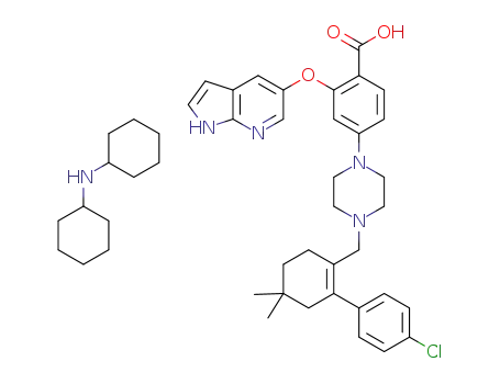 2-((1H-pyrrolo[2,3-b]pyridin-5-yl)oxy)-4-(4-((4’-chloro-5,5-dimethyl-3,4,5,6-tetrahydro[1,1‘-biphenyl]-2-yl)methyl)piperazin-1-yl)benzoic acid dicyclohexylamine salt