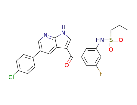 N-(3-(5-(4-chlorophenyl)-1H-pyrrolo[2,3-b]pyridine-3-carbonyl)-5-fluorophenyl)propane-1-sulfonamide
