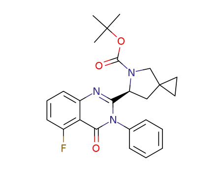 tert-butyl (S)-6-(5-fluoro-4-oxo-3-phenyl-3,4-dihydroquinazolin-2-yl)-5-azaspiro[2.4]heptane-5-carboxylate