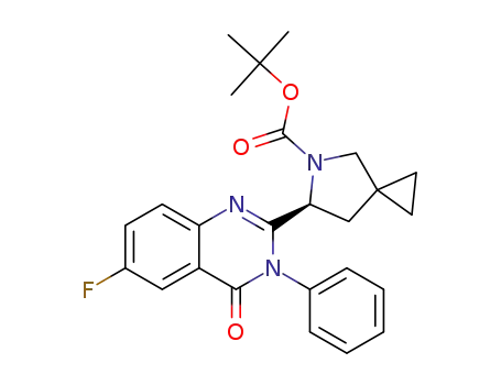 tert-butyl (S)-6-(6-fluoro-4-oxo-3-phenyl-3,4-dihydroquinazolin-2-yl)-5-azaspiro[2.4]heptane-5-carboxylate